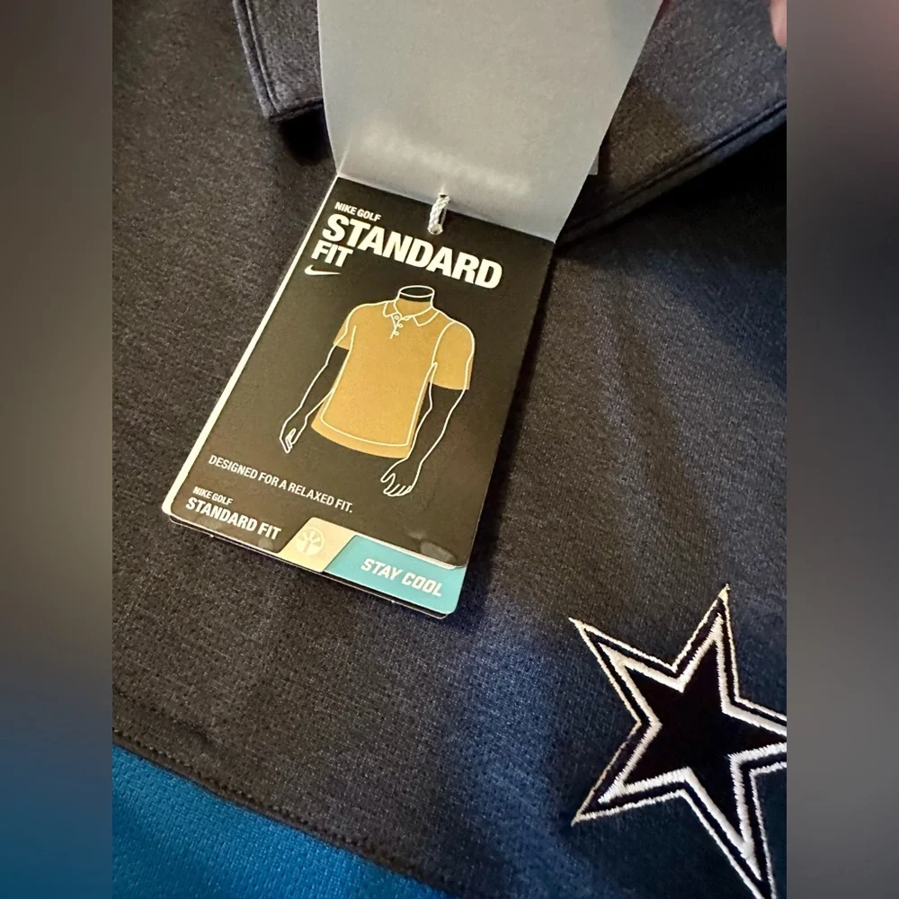 NWT Nike Dri-Fit Dallas Cowboys Polo – Men’s Large (AT&T Stadium Exclusive) - Picture 5 of 11